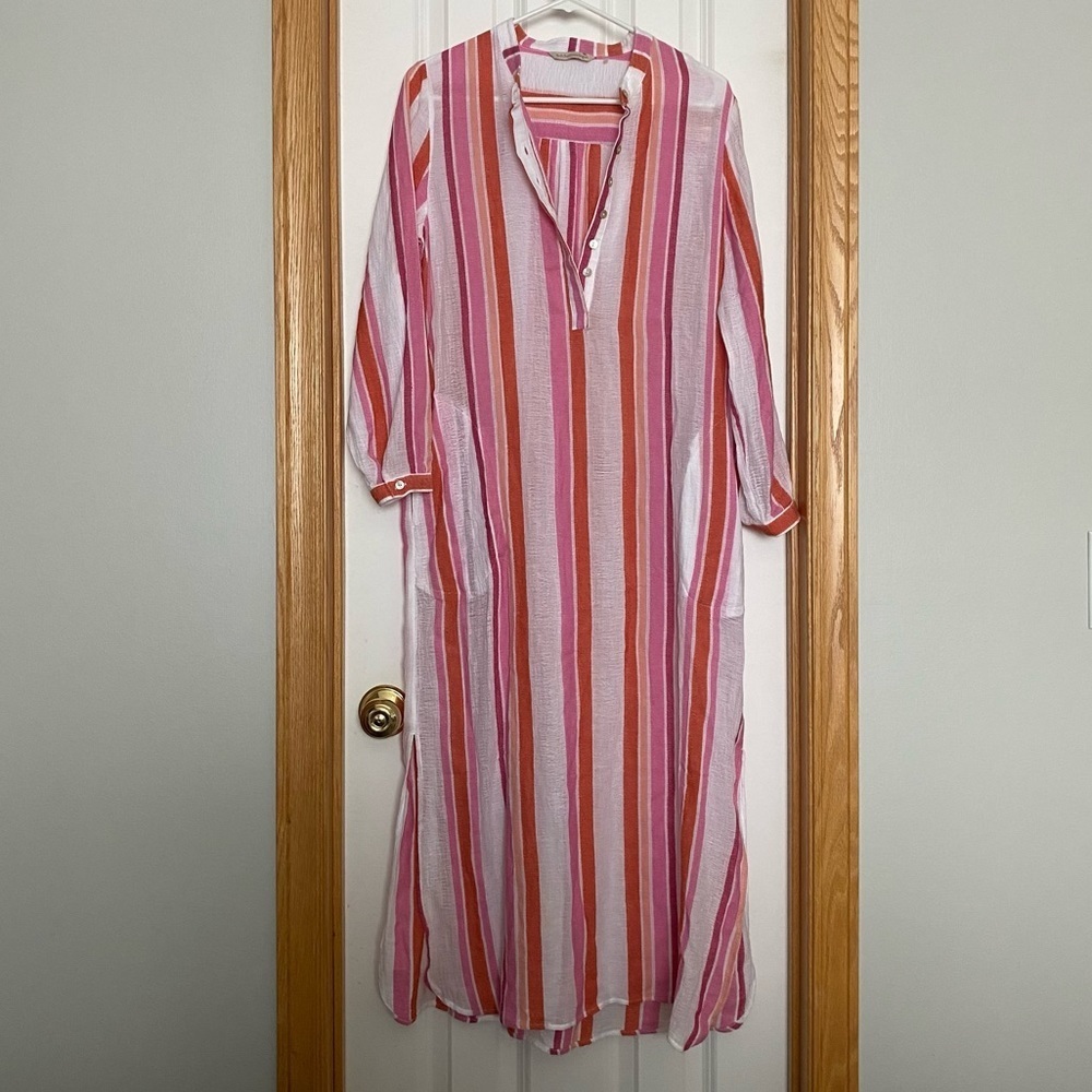 Soft Surroundings Gauzy Sheer Maxi Dress Size Petite Small
